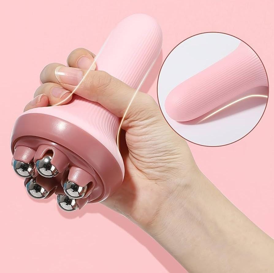 360 Roller Manual Hand Massager Handheld Massage Ball Full Body Pain Relief Neck Back Shoulder Leg And Foot