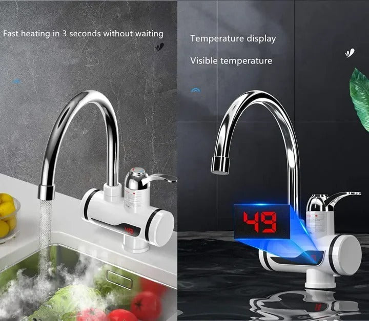 Instant Hot Water Faucet – Electric Tankless Kitchen Water Heater Tap