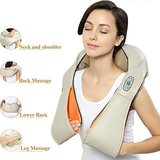 Neck and Back Massager With Handle - Premium Quality Pain Relief