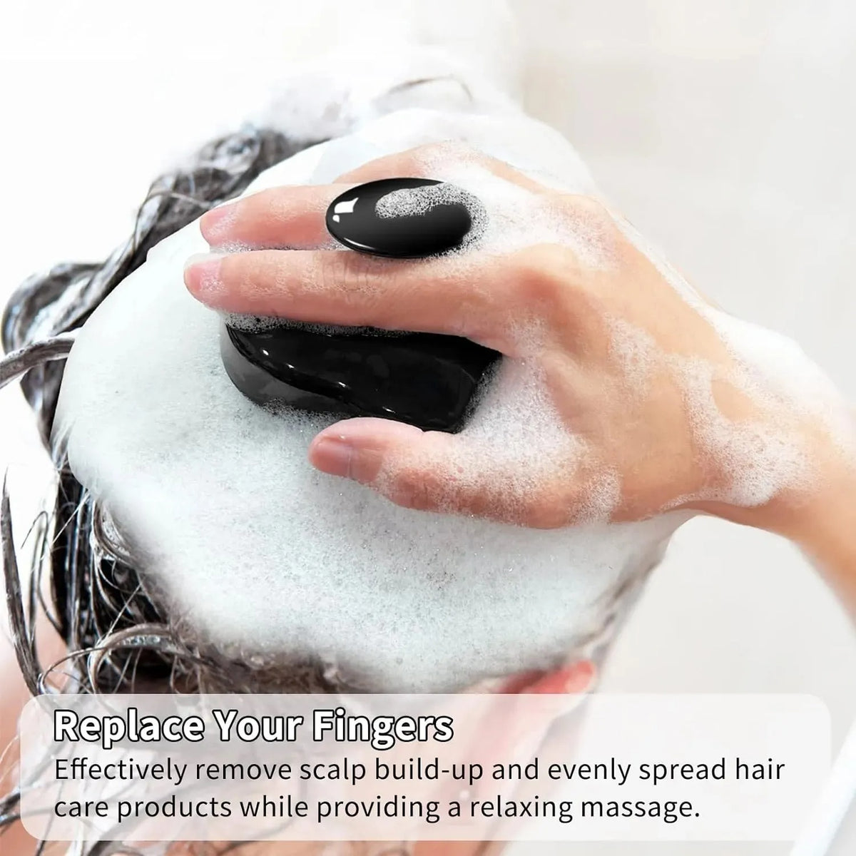 Scalp Shampoo Brush | Soft Silicone Scalp Massager & Hair Scrubber for Deep Cleansing | Wet & Dry Use